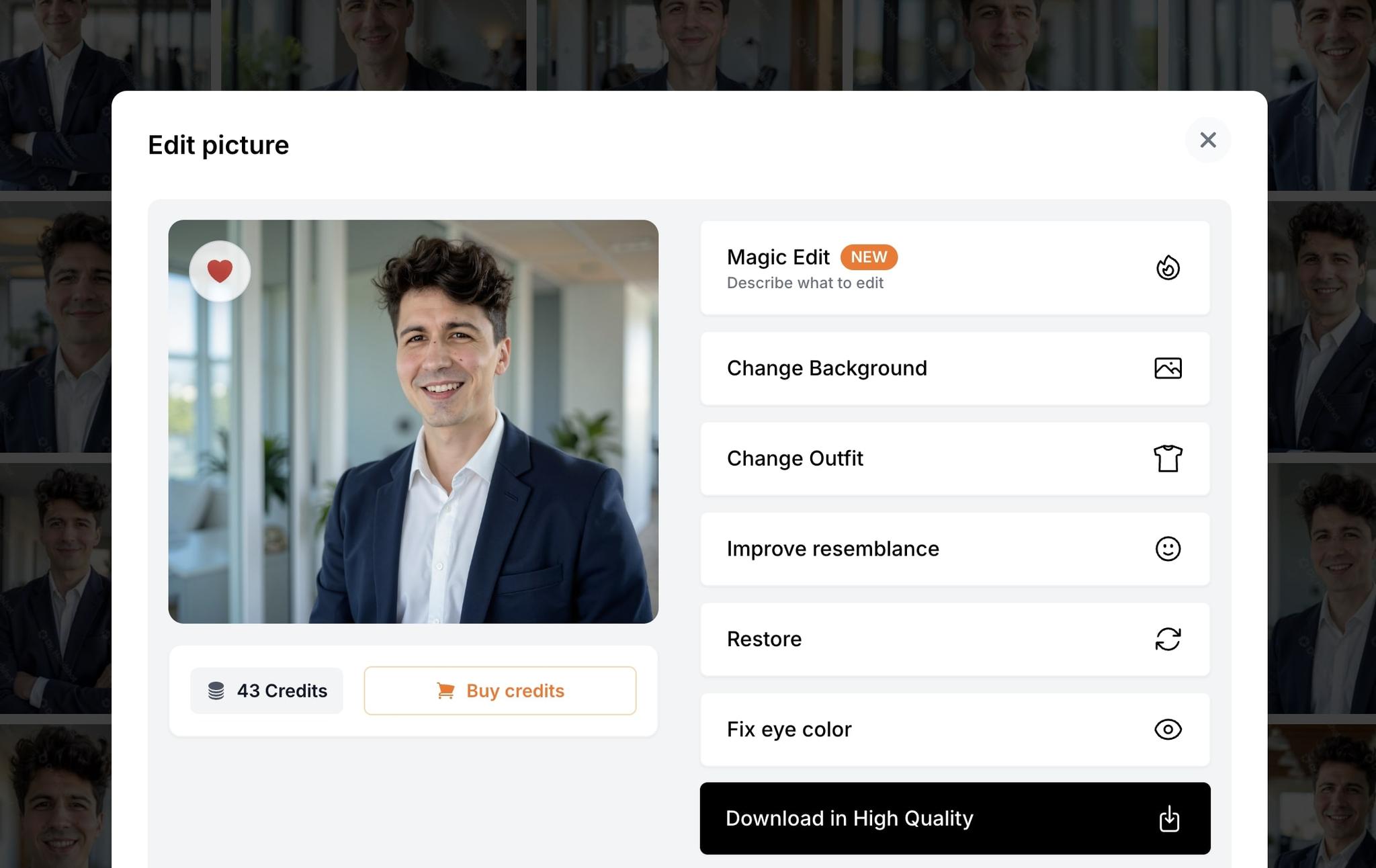 Customize Your Headshots
